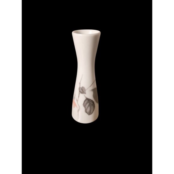 Vtg 50s Rosenthal Germany Japanese Quince bud vase Floral 6" Porcelain - Picture 1 of 6